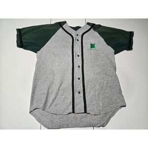 MANN+HUMMEL Robotics Baseball Jersey 21 Mens XL Gray Green